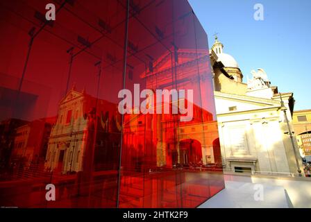 All'aperto, Valentino a Roma per le esposizioni, il museo dell'Ara Pacis, Roma, lazio, Italy Foto Stock