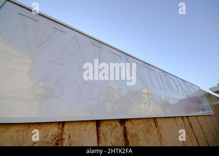 All'aperto, Valentino a Roma per le esposizioni, il museo dell'Ara Pacis, Roma, lazio, Italy Foto Stock