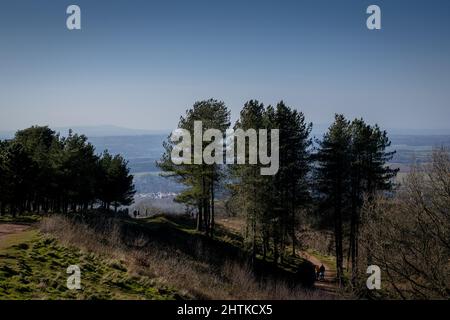 la cima delle colline clent Foto Stock