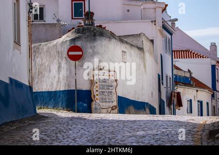 Ericeira villaggio vicino a Lisbona. Ericeira Portogallo. Foto Stock