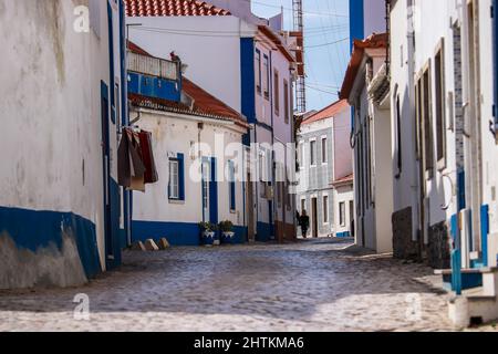 Ericeira villaggio vicino a Lisbona. Ericeira Portogallo. Foto Stock