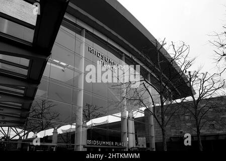 Centri commerciali Milton Keynes nel centro di Milton Keynes e Midsummer Arcade e Midsummer Place Foto Stock