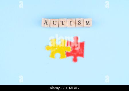 giornata internazionale di sensibilizzazione all'autismo Foto Stock