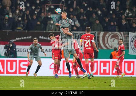 Berlino, Germania, 2 marzo 2022: Simon Makienok del FC St Pauli durante Union Berlin vs FC St Pauli, Coppa di Germania, allo Stadion an der Alten FÃ¶rsterei. Prezzo Kim/CSM. Foto Stock