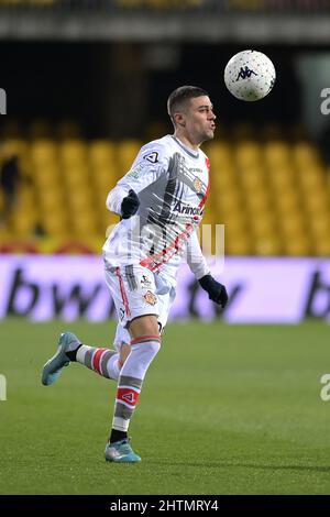 Benevento, Italia. 01st Mar 2022. Zanimacchia (Cremonese) durante Benevento Calcio vs US Cremonese, partita di calcio italiana Serie B a Benevento, Italia, Marzo 01 2022 Credit: Independent Photo Agency/Alamy Live News Foto Stock