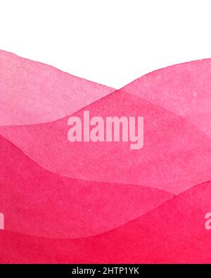 Acquerello rosso vettore sfondo rosa, onde, astratto, sfondo. Illustrazione vettoriale Illustrazione Vettoriale