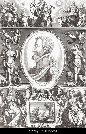 Henri II, o Enrico II, 1519 - 1559. Re di Francia. Dopo un lavoro di Gaspar Bouttats. Foto Stock