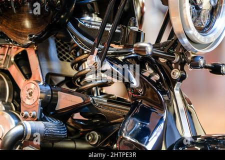 Brough superiore SS100 remata per rappresentare l'originale SS100 reso famoso da Lawrence d'Arabia Foto Stock