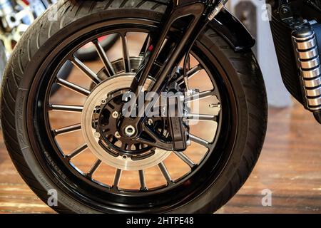 Brough superiore SS100 remata per rappresentare l'originale SS100 reso famoso da Lawrence d'Arabia Foto Stock