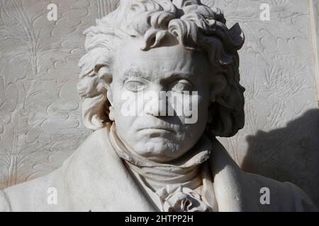 Ludwig van Beethoven-Denkmal, Berlino (nur fuer redaktionelle Verwendung. Keine Werbung. Referenzdatenbank: http://www.360-berlin.de. © Jens Knappe. B Foto Stock