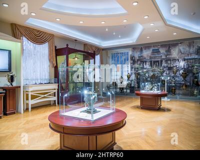 Tula, Russia - 04 gennaio 2021: Interno del museo 'Tula samovars', Tula Foto Stock