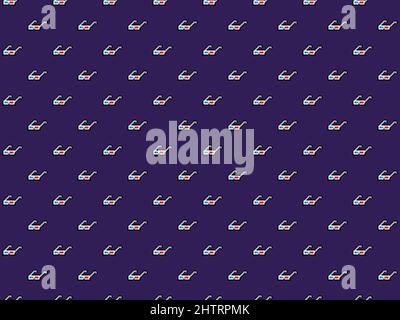 Pixel 8 bit classico 3D vetri sfondo - senza cuciture ad alta risoluzione pattern Foto Stock