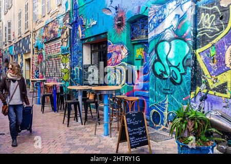 MARSIGLIA, COURS JULIEN, LA PLAINE, BDR FRANCIA 13 Foto Stock