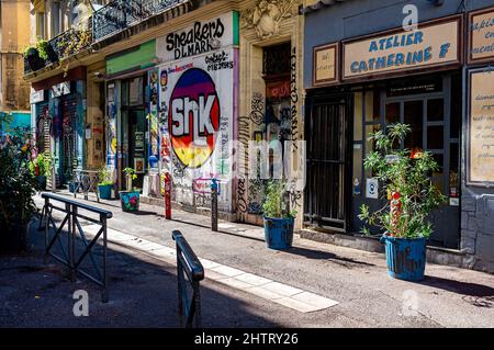 MARSIGLIA, COURS JULIEN, LA PLAINE, BDR FRANCIA 13 Foto Stock