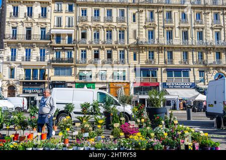 PORTO VECCHIO, MARCHE AUX FLEURS, MARSIGLIA, BDR FRANCIA 13 Foto Stock