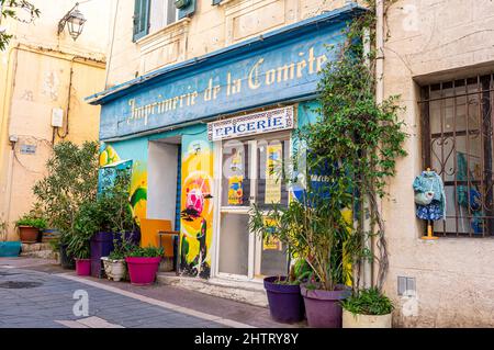 LE QUARTIER DU PANIER, MARSIGLIA, BDR FRANCIA 13 Foto Stock