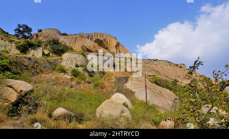 Forte di Gudibande situato nel distretto di Chikkaballapur, Karnataka, India. Vicino Bangalore. Porta per il fine settimana per i bengalesi Foto Stock