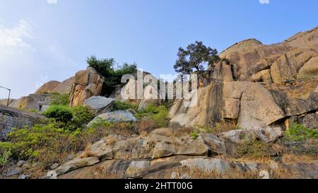 Forte di Gudibande situato nel distretto di Chikkaballapur, Karnataka, India. Vicino Bangalore. Porta per il fine settimana per i bengalesi Foto Stock