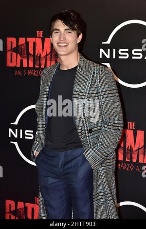 Roma, Italia. 02nd Mar 2022. Rocco Fasanoassiste al tappeto rosso della prima del film The Batman allo Space moderno Cinema.Rome. (Italia) Marzo 1th 2022 credito: dpa/Alamy Live News Foto Stock