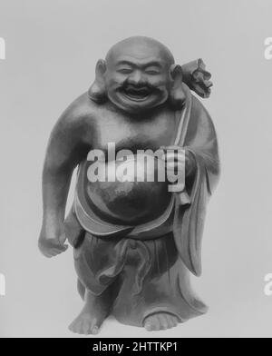 Arte ispirata da Censer in forma di un Dio (Hotei), periodo Edo (1615–1868), 1650, Giappone, gres coperto di glassa (oggetti di Bizen), H. 6 1/8 in. (15,6 cm); W. 3 3/4" (9,5 cm); D. 3 7/8" (9,8 cm), Ceramica, opere classiche modernizzate da Artotop con un tuffo di modernità. Forme, colore e valore, impatto visivo accattivante sulle emozioni artistiche attraverso la libertà delle opere d'arte in modo contemporaneo. Un messaggio senza tempo che persegue una nuova direzione selvaggiamente creativa. Artisti che si rivolgono al supporto digitale e creano l'NFT Artotop Foto Stock