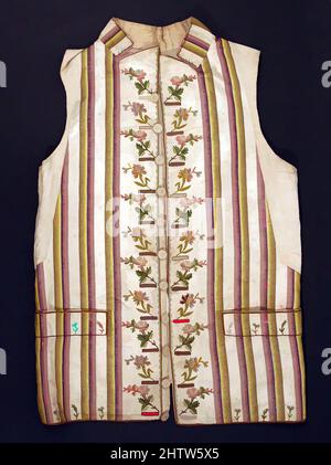 Arte ispirata al gilet, ca. 1785, europeo, seta, cotone, lino, Opere classiche modernizzate da Artotop con un tocco di modernità. Forme, colore e valore, impatto visivo accattivante sulle emozioni artistiche attraverso la libertà delle opere d'arte in modo contemporaneo. Un messaggio senza tempo che persegue una nuova direzione selvaggiamente creativa. Artisti che si rivolgono al supporto digitale e creano l'NFT Artotop Foto Stock