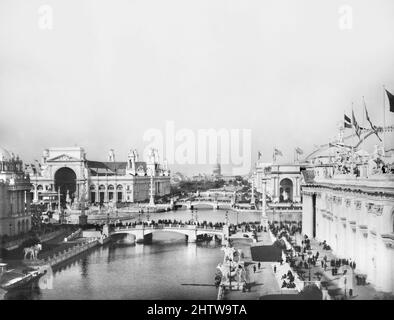 Exposition Grounds, World's Columbian Exposition, Chicago, Illinois, USA, Frances Benjamin Johnston, 1893 Foto Stock