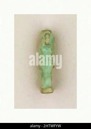 Arte ispirata ad Amulet, Khnum, Clay, glassato, altri: 7/8 x 5/16 x 7/16 pollici (2,3 x 0,7 x 1,1 cm), Oro e Argento, opere classiche modernizzate da Artotop con un tocco di modernità. Forme, colore e valore, impatto visivo accattivante sulle emozioni artistiche attraverso la libertà delle opere d'arte in modo contemporaneo. Un messaggio senza tempo che persegue una nuova direzione selvaggiamente creativa. Artisti che si rivolgono al supporto digitale e creano l'NFT Artotop Foto Stock