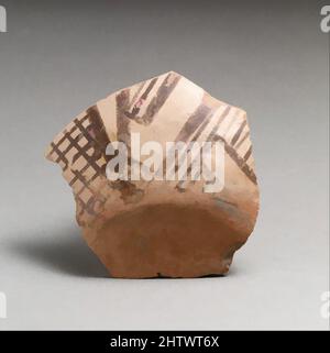 Arte ispirata da Vase Fragment, Neolitico, secondo periodo, ca. 4000–3000 a.C., Neolitico, Tessaglia, Terracotta, lunghezza 2 3/4in. (7cm), vasi, opere classiche modernizzate da Artotop con un tuffo di modernità. Forme, colore e valore, impatto visivo accattivante sulle emozioni artistiche attraverso la libertà delle opere d'arte in modo contemporaneo. Un messaggio senza tempo che persegue una nuova direzione selvaggiamente creativa. Artisti che si rivolgono al supporto digitale e creano l'NFT Artotop Foto Stock