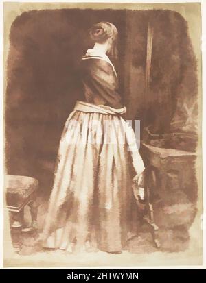 Arte ispirata dalla sig.ra Marian Murray, 1843–47, carta salata stampata da negativo cartaceo, fotografie, David Octavius Hill (British, Perth, Scotland 1802–1870 Edimburgo, Scozia), Robert Adamson (British, St. Andrews, Scozia 1821–1848 St. Andrews, Scozia, opere classiche modernizzate da Artotop con un tocco di modernità. Forme, colore e valore, impatto visivo accattivante sulle emozioni artistiche attraverso la libertà delle opere d'arte in modo contemporaneo. Un messaggio senza tempo che persegue una nuova direzione selvaggiamente creativa. Artisti che si rivolgono al supporto digitale e creano l'NFT Artotop Foto Stock