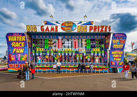 Tampa Florida USA 02 15 2022. Water Race Fun Booth presso la Florida state Fair Foto Stock