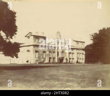 Art Inspired by Wilton House from the Grounds, 1850s, albumen argento stampa da carta negativa, fotografie, Unknown (British, opere classiche modernizzate da Artotop con un tuffo di modernità. Forme, colore e valore, impatto visivo accattivante sulle emozioni artistiche attraverso la libertà delle opere d'arte in modo contemporaneo. Un messaggio senza tempo che persegue una nuova direzione selvaggiamente creativa. Artisti che si rivolgono al supporto digitale e creano l'NFT Artotop Foto Stock