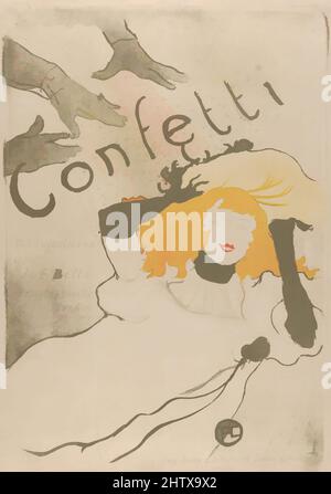 Henri de Toulouse-Lautrec, Confetti, poster 1894 Foto stock - Alamy