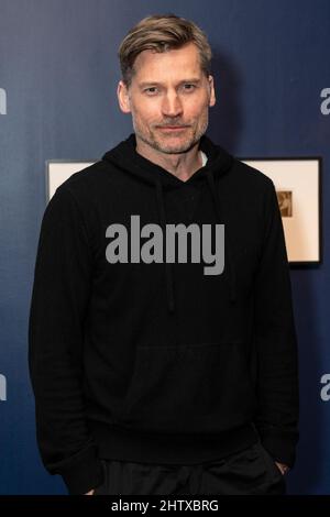 New York, Stati Uniti. 02nd Mar 2022. Speciale screening di contro il ghiaccio di Netflix con Nikolaj Coster-Waldau alla Scandinavia House di New York il 2 marzo 2022. (Foto di Lev Radin/Sipa USA) Credit: Sipa USA/Alamy Live News Foto Stock