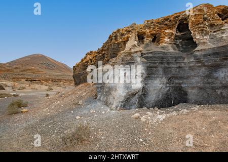 Refera de Teseguite, Rofera Antigua, Città stratificata, Lanzarote, Isole Canarie, Isole Canarie, Spagna Foto Stock