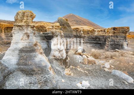 Refera de Teseguite, Rofera Antigua, Città stratificata, Lanzarote, Isole Canarie, Isole Canarie, Spagna Foto Stock