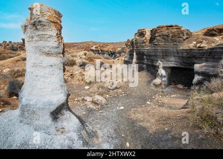 Refera de Teseguite, Rofera Antigua, Città stratificata, Lanzarote, Isole Canarie, Isole Canarie, Spagna Foto Stock