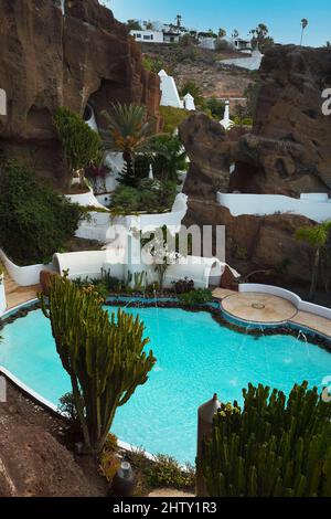 Museo, Museo Lagomar, ex casa dell'attore Omar Sharif, progettato da Cesar Manrique, Nazaret, Lanzarote, Isole Canarie, Spagna Foto Stock