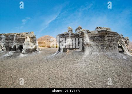 Refera de Teseguite, Rofera Antigua, Città stratificata, Lanzarote, Isole Canarie, Isole Canarie, Spagna Foto Stock