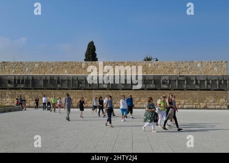 Piazza della speranza, Memoriale dell'Olocausto di Yad Vashem, Gerusalemme, Israele Foto Stock