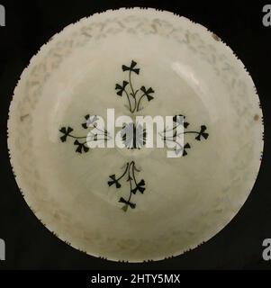 Arte ispirata a Bowl, 18th secolo, made in Iran, Stonepaste; dipinta e smaltata, H. 2 1/2 poll. (6,4 cm), Ceramica, opere classiche modernizzate da Artotop con un tuffo di modernità. Forme, colore e valore, impatto visivo accattivante sulle emozioni artistiche attraverso la libertà delle opere d'arte in modo contemporaneo. Un messaggio senza tempo che persegue una nuova direzione selvaggiamente creativa. Artisti che si rivolgono al supporto digitale e creano l'NFT Artotop Foto Stock