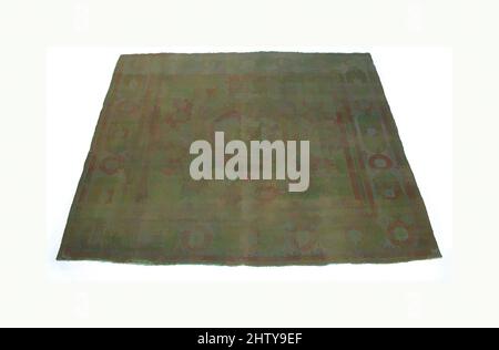 Arte ispirata da Carpet, fine 17th secolo, attribuita a Egitto, Cairo, lana (ordito, Trama e pelo); pelo annodato asimmetrico, H. 98" (248,9 cm), Textiles-Rugs, opere classiche modernizzate da Artotop con un tuffo di modernità. Forme, colore e valore, impatto visivo accattivante sulle emozioni artistiche attraverso la libertà delle opere d'arte in modo contemporaneo. Un messaggio senza tempo che persegue una nuova direzione selvaggiamente creativa. Artisti che si rivolgono al supporto digitale e creano l'NFT Artotop Foto Stock