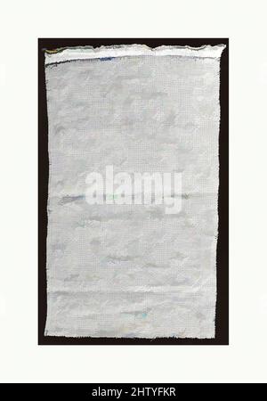 Arte ispirata da frammento di confine, 17th secolo, italiano, lino, 9 3/4 x 16 3/4 pollici (24,8 x 42,5 cm), Textiles-Laces, opere classiche modernizzate da Artotop con un tuffo di modernità. Forme, colore e valore, impatto visivo accattivante sulle emozioni artistiche attraverso la libertà delle opere d'arte in modo contemporaneo. Un messaggio senza tempo che persegue una nuova direzione selvaggiamente creativa. Artisti che si rivolgono al supporto digitale e creano l'NFT Artotop Foto Stock