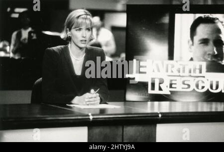 L'attrice americana Tea Leoni nel film Deep Impact, USA 1998