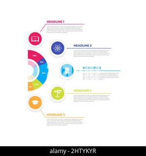 Progettazione di elementi infografici Illustrazione Vettoriale