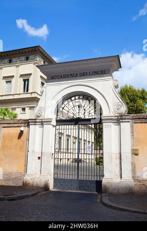 Villa Farnesina, Accademia Nazionale dei Lincei Via della Lungara street, Roma, Italia Foto Stock