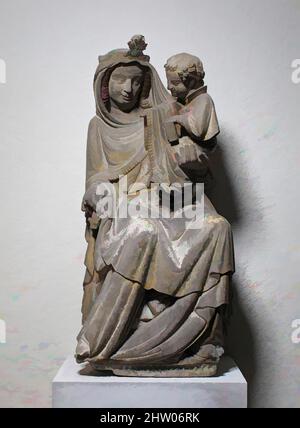 Arte ispirata da Sested Virgin and Child, seconda metà del 14th secolo, tedesco, pietra, totale: 40 3/4 poll. (103,5 cm), scultura, opere classiche modernizzate da Artotop con un tuffo di modernità. Forme, colore e valore, impatto visivo accattivante sulle emozioni artistiche attraverso la libertà delle opere d'arte in modo contemporaneo. Un messaggio senza tempo che persegue una nuova direzione selvaggiamente creativa. Artisti che si rivolgono al supporto digitale e creano l'NFT Artotop Foto Stock