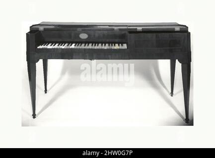 Arte ispirata a Square piano, 1792 o 1795, Vienna, Austria, Austria, Austria, Impiallacciatura di mogano, mogano, ottone, ferro, avorio, ebony, pergamena, materiali vari, lunghezza della cassa (perpendicolare alla KEYBD.): 58,0 cm, Chordophone-Zither-colpito-piano, Johann Jacob Seydel (ca. 1758–1806), piano, opere classiche modernizzate da Artotop con un tuffo di modernità. Forme, colore e valore, impatto visivo accattivante sulle emozioni artistiche attraverso la libertà delle opere d'arte in modo contemporaneo. Un messaggio senza tempo che persegue una nuova direzione selvaggiamente creativa. Artisti che si rivolgono al supporto digitale e creano l'NFT Artotop Foto Stock