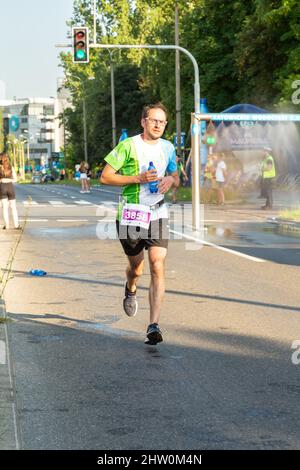 3 Rd Wizz Air Katowice Mezza Maratona, Katowice, Slesia, Polonia. Luglio 19, 2021. Mezza maratona, runner. Foto Stock