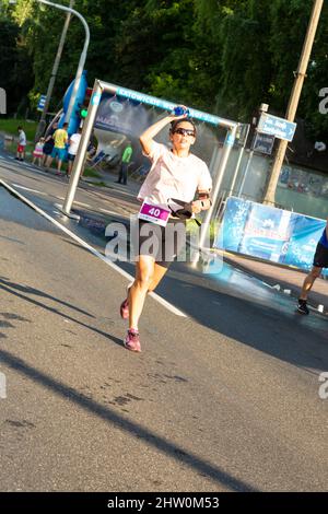 3 Rd Wizz Air Katowice Mezza Maratona, Katowice, Slesia, Polonia. Luglio 19, 2021. Mezza maratona, runner. Foto Stock