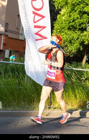 3 Rd Wizz Air Katowice Mezza Maratona, Katowice, Slesia, Polonia. Luglio 19, 2021. Mezza maratona, runner. Foto Stock